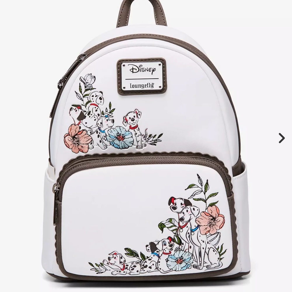 Loungefly Disney 101 Dalmatians Floral Puppies Mini Backpack